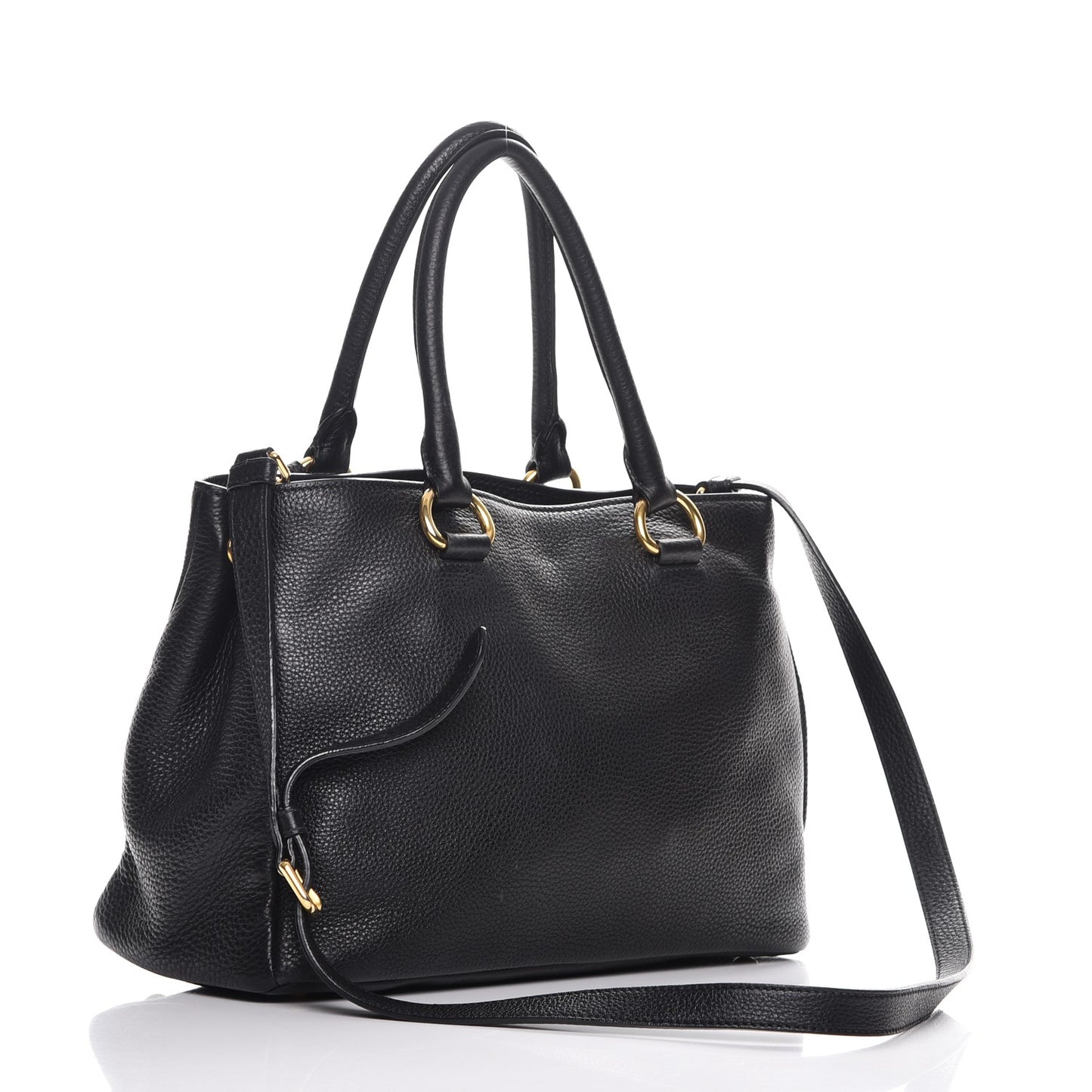 Vitello Daino Tote Nero Black