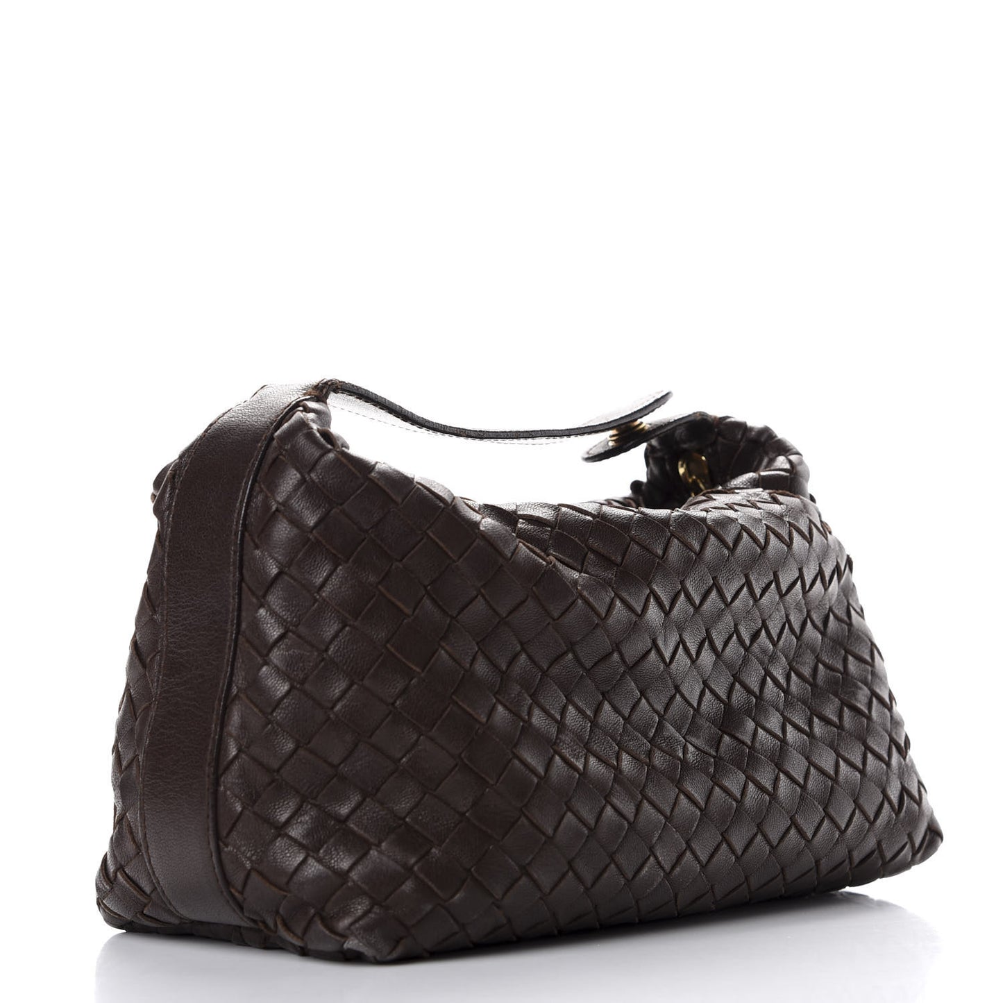 Nappa Intrecciato Large Cosmetic Case Ebano