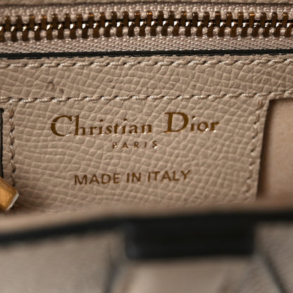 Christian Dior Grained Calfskin Saddle Bag With Strap Warm Taupe 6 of 11