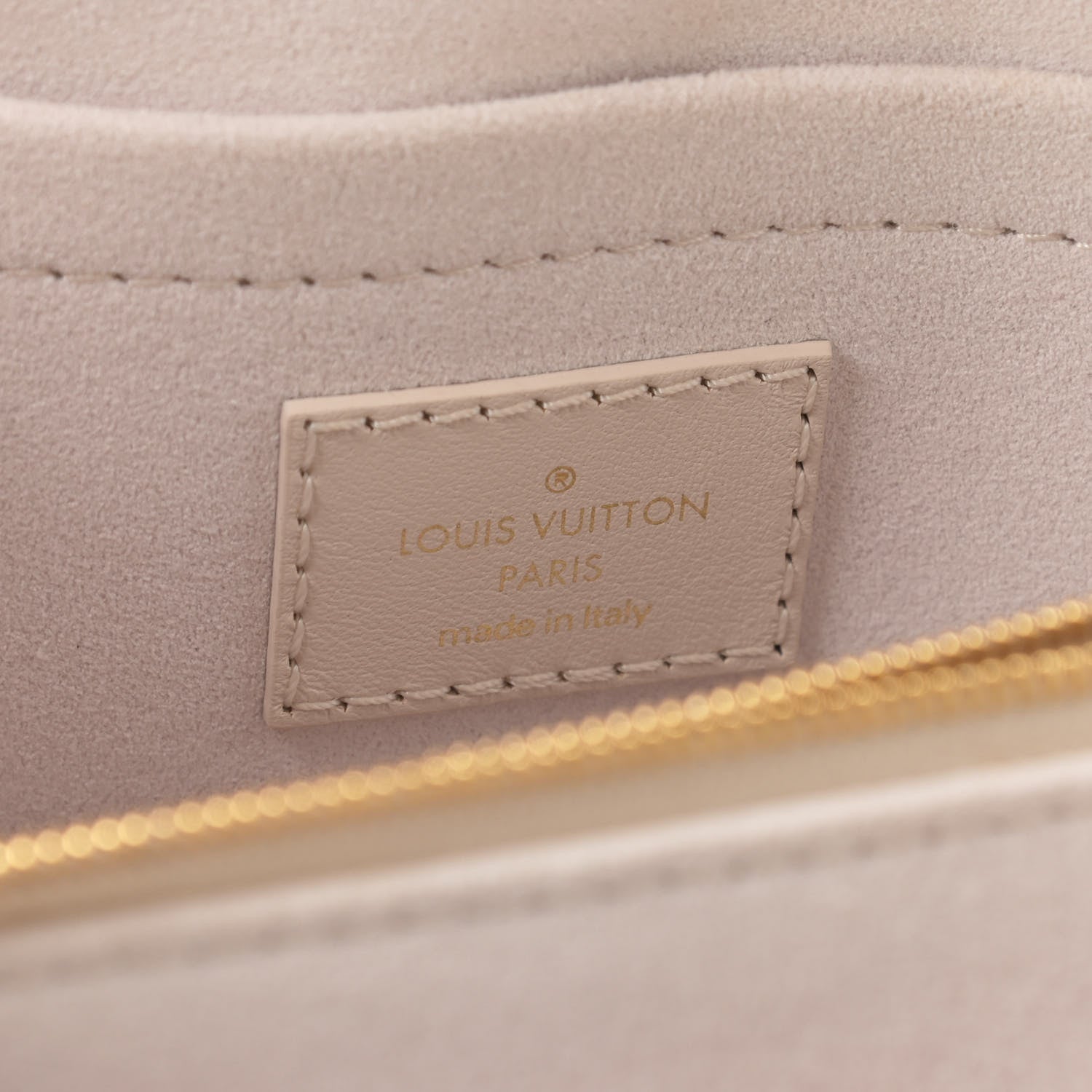 Louis Vuitton Calfskin LV New Wave Chain Bag Ivory 6 of 9