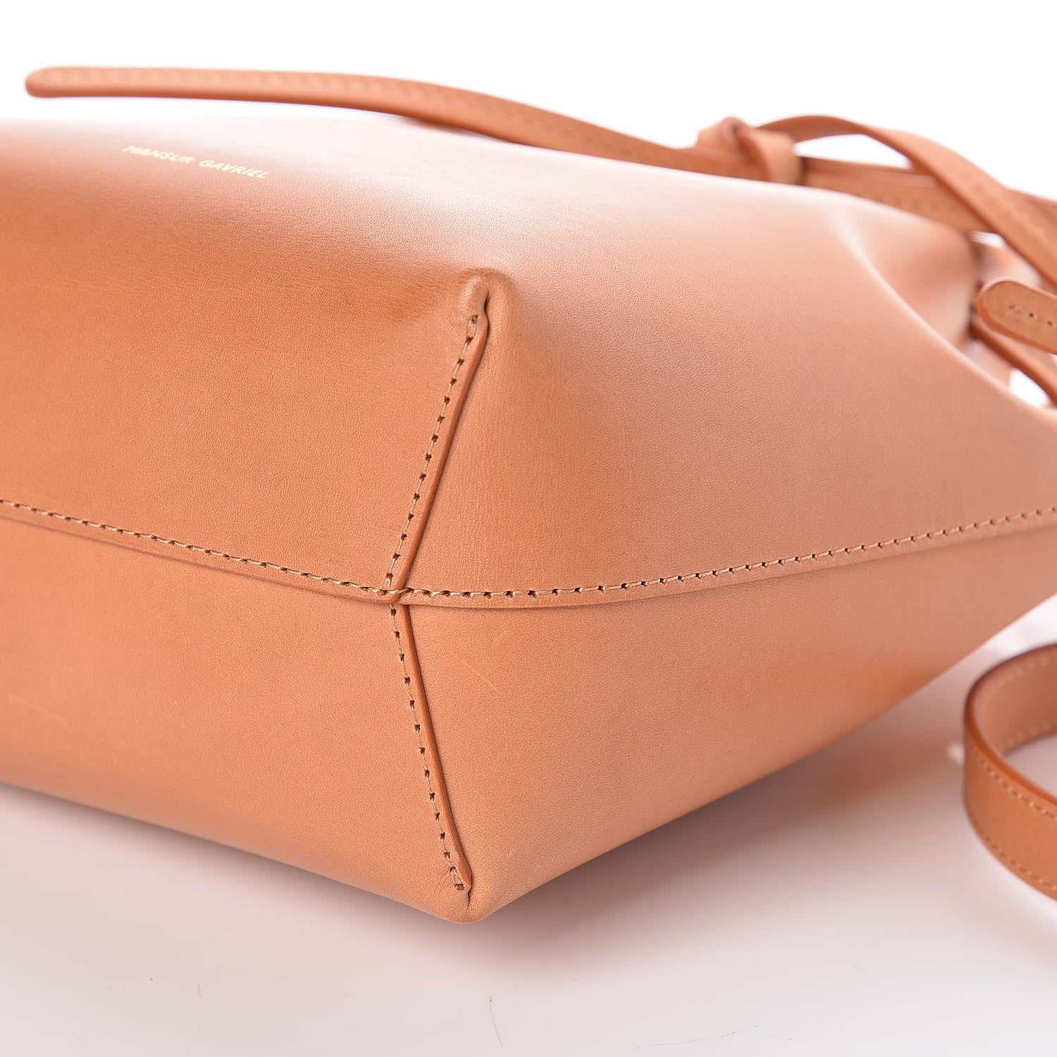 Mansur Gavriel Calfskin Mini Mini Bucket Bag Cammello Dolly 8 of 8