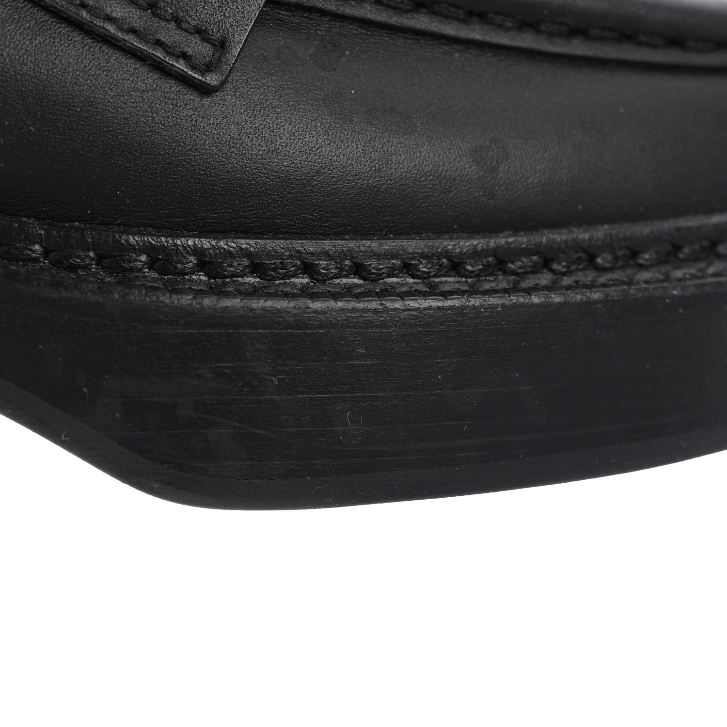 Louis Vuitton Calfskin Oversized Chain Academy Loafers 38 Black 10 of 10