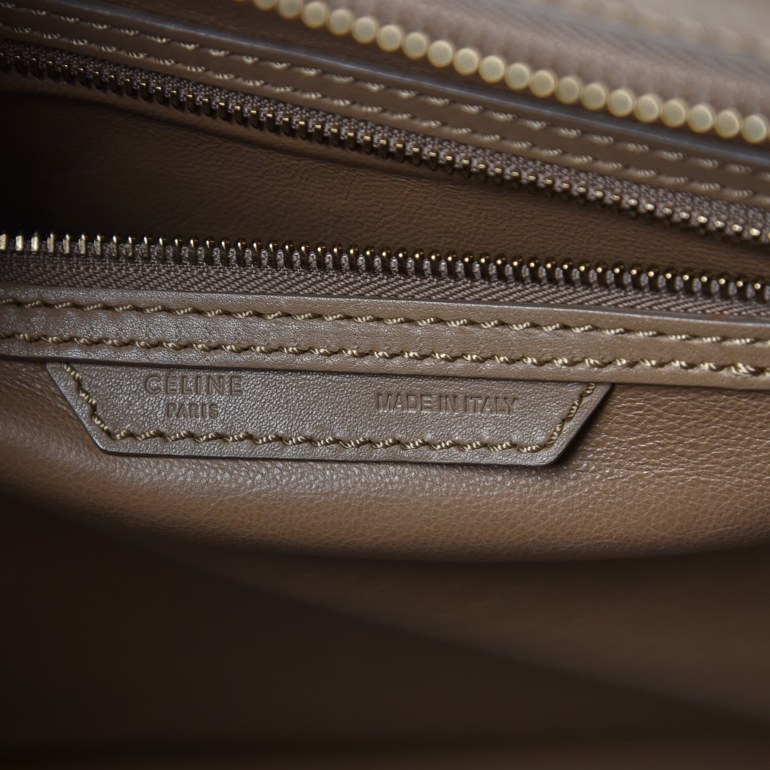 Celine Smooth Calfskin Mini Luggage Taupe 7 of 14