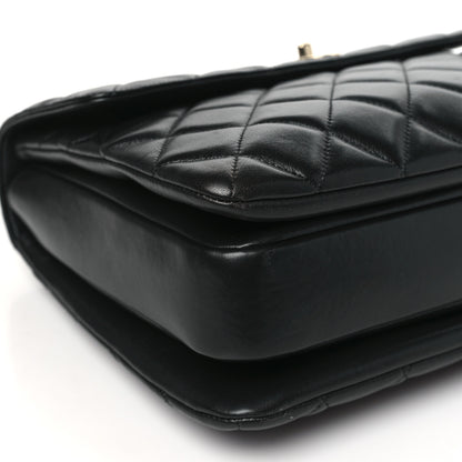 Chanel Lambskin Quilted Large Trendy CC Dual Handle Flap Bag Black 9 of 10