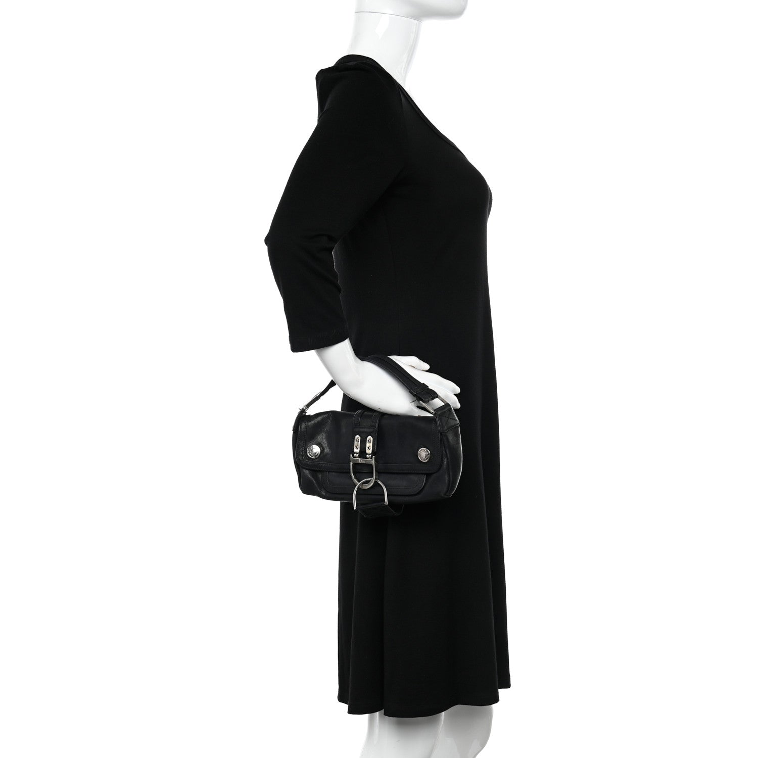 Christian Dior Calfskin Flight East West Bag Black 2 of 12