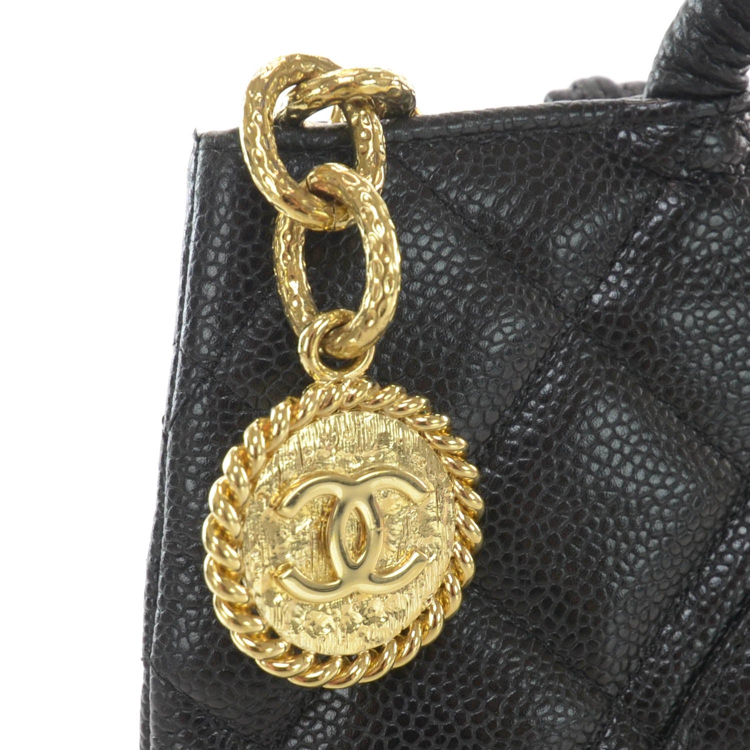 Chanel Caviar Medallion Tote Black 4 of 7