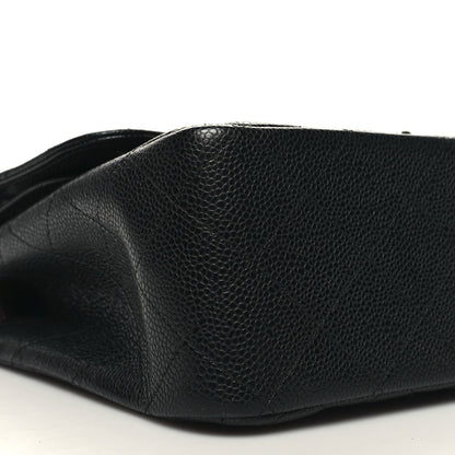 Chanel Caviar Quilted Jumbo Double Flap Black 9 of 10