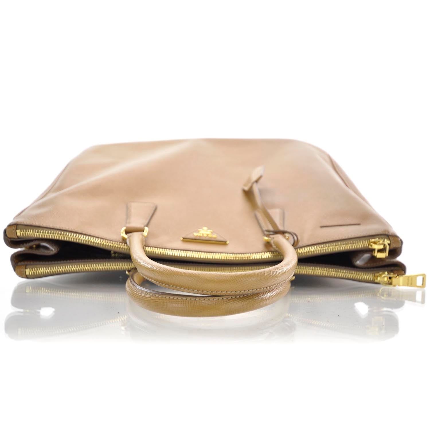 Prada Saffiano Lux Large Tote Caramel 5 of 11