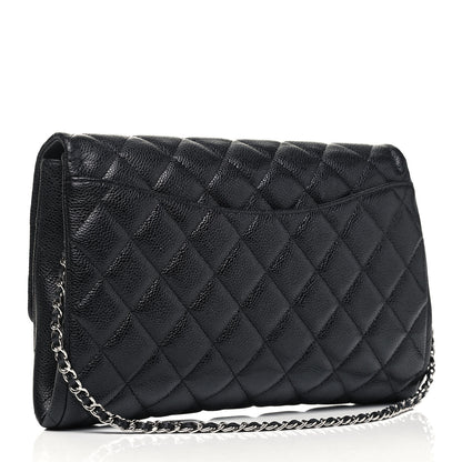 Chanel Caviar Quilted Clutch With Chain Flap Black 4 of 10