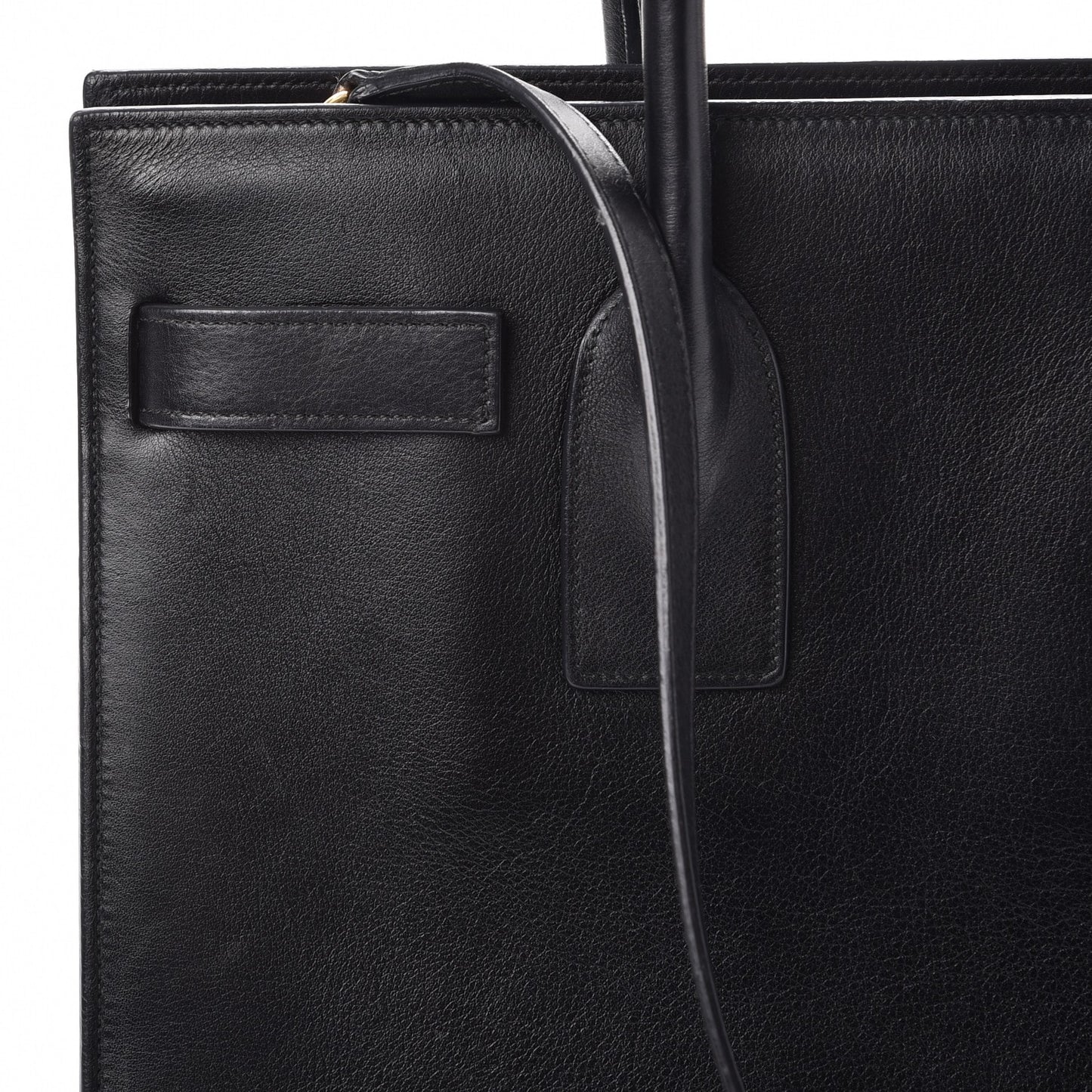 Calfskin Small Sac De Jour Black