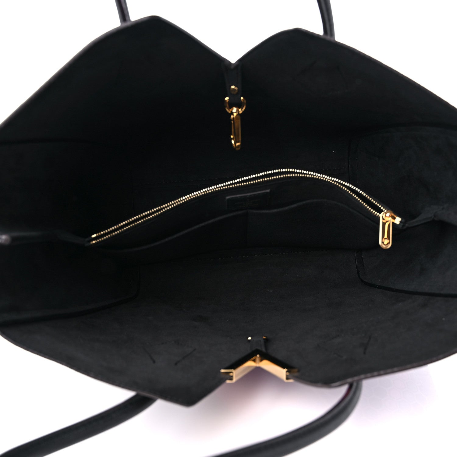 Louis Vuitton Calfskin Monogram Kimono Tote MM Rouge Navy 5 of 11