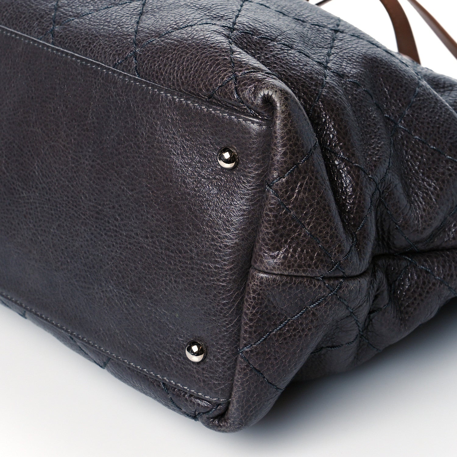 Chanel Glazed Calfskin Large On The Road Tote Grey 10 of 10