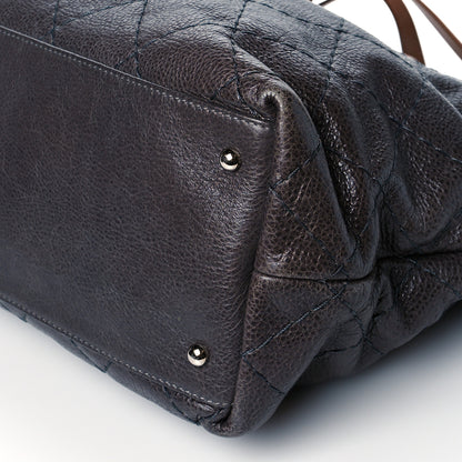 Chanel Glazed Calfskin Large On The Road Tote Grey 10 of 10