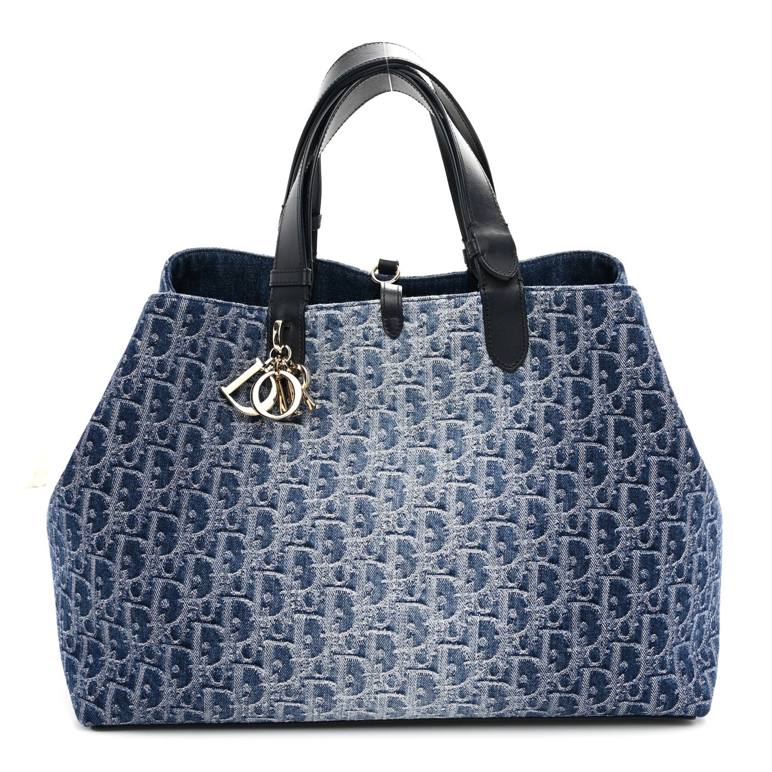 Christian Dior DIOR Denim Jacquard Oblique Large Toujours Blue 1 of 11