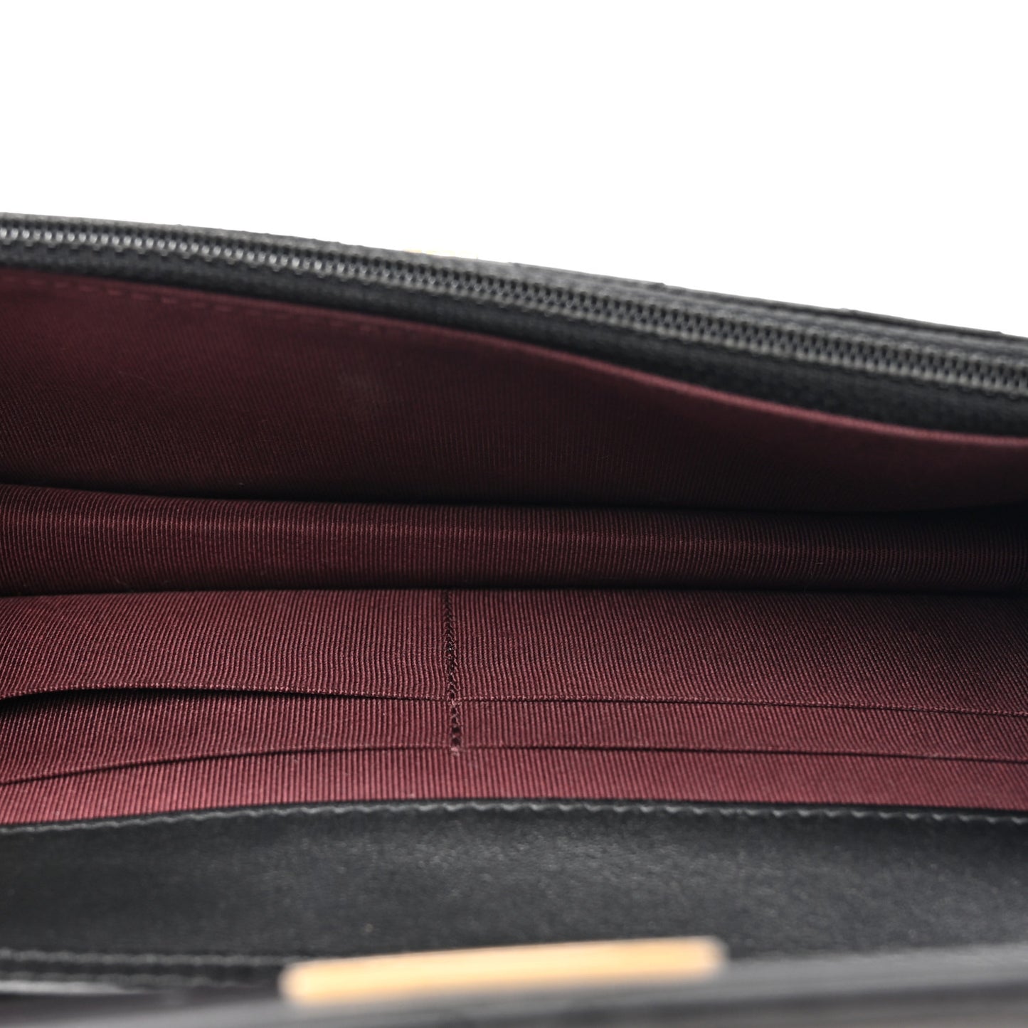 Aged Calfskin Quilted 2.55 Reissue Chain Wallet Black