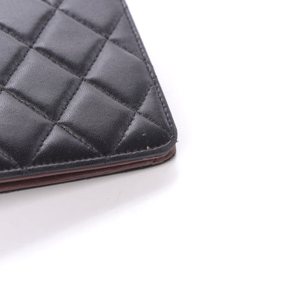 Chanel Lambskin Quilted Yen Wallet Black 12 of 13