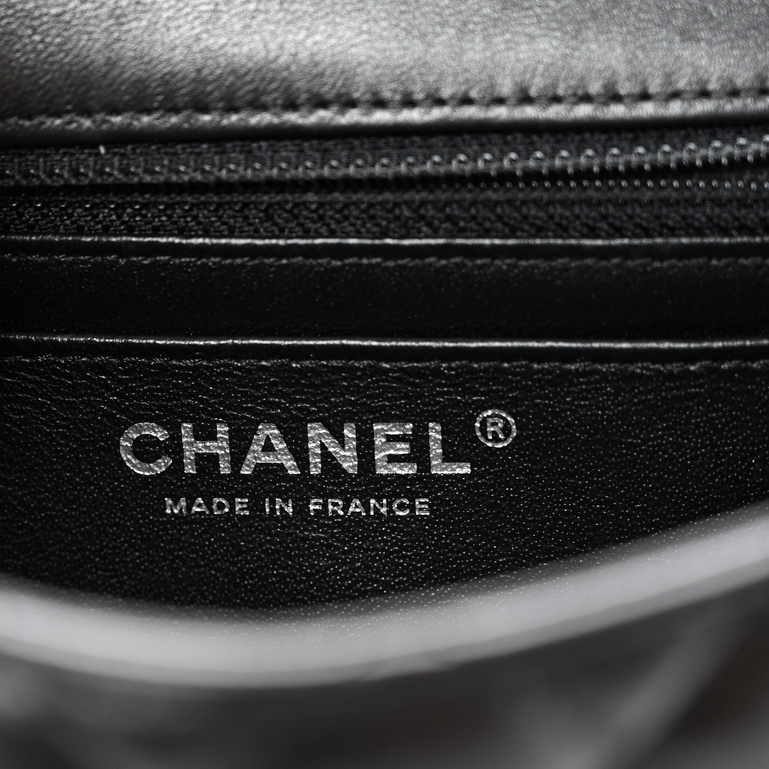 Chanel Lambskin Quilted Mini Square Flap Black 6 of 10