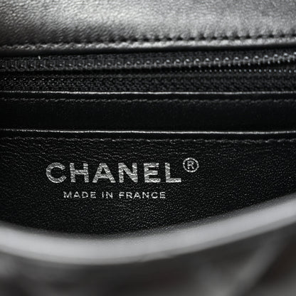 Chanel Lambskin Quilted Mini Square Flap Black 6 of 10