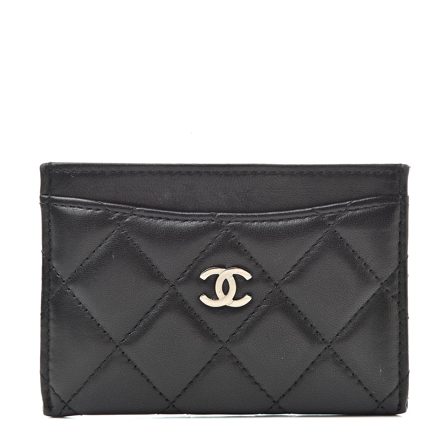 Chanel Lambskin Quilted Card Holder Black 1 of 11