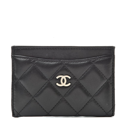 Chanel Lambskin Quilted Card Holder Black 1 of 11