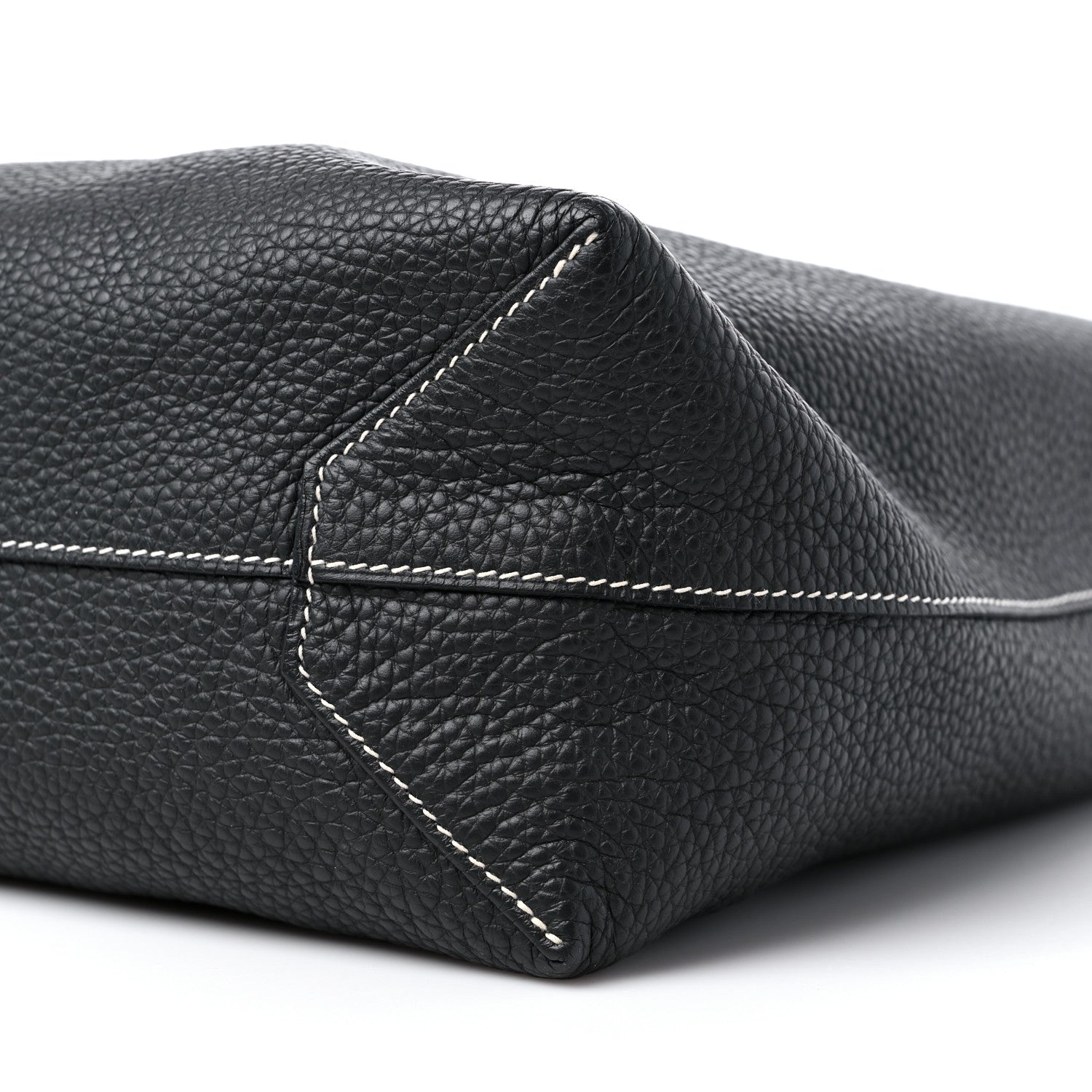 Hermes Veau Sikkim Taurillon Clemence Double Sens 36 Reversible Tote Black Graphite 14 of 14