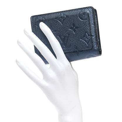 Louis Vuitton Metallic Empreinte Clea Wallet Navy Nacre 2 of 10