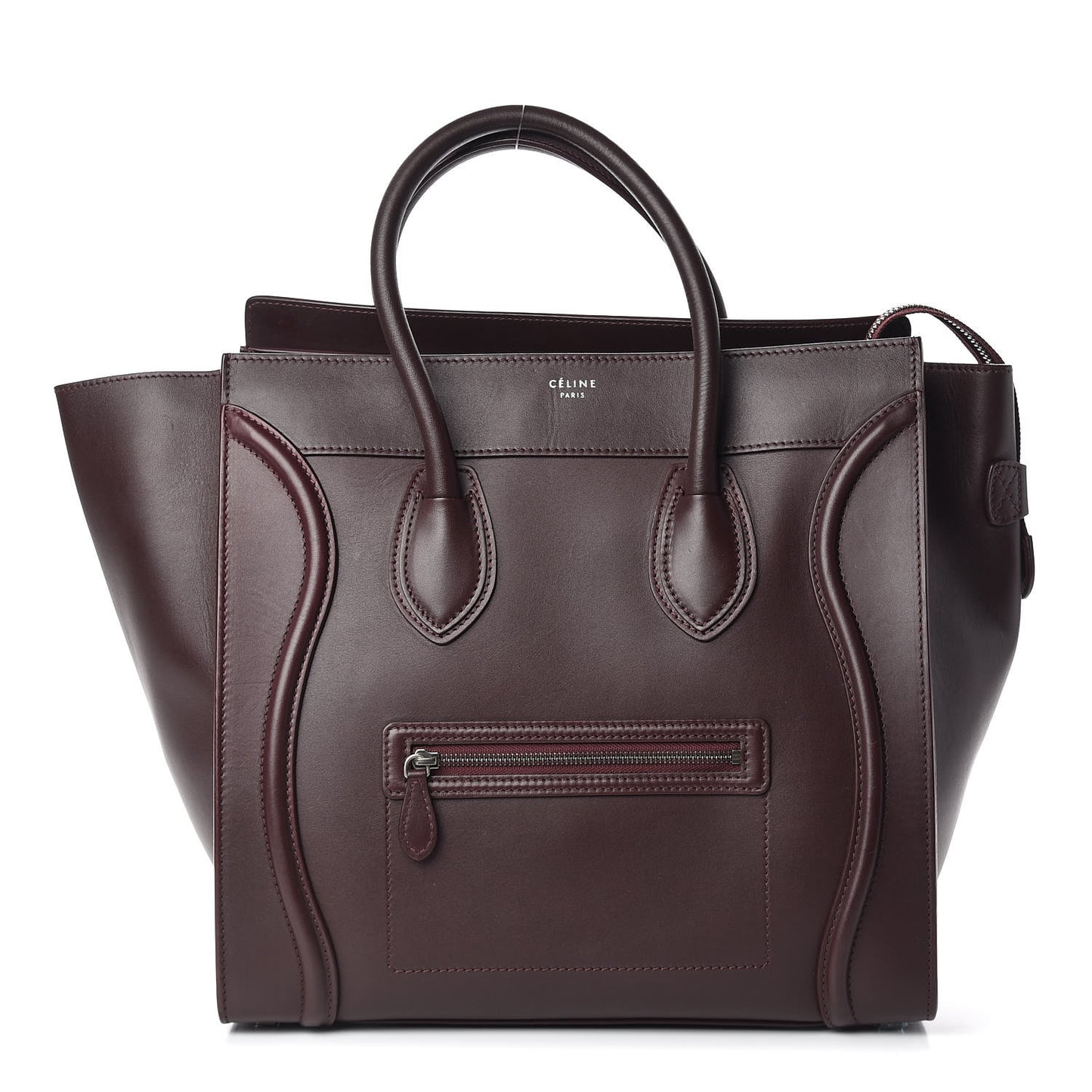 Smooth Calfskin Small Luggage Burgundy