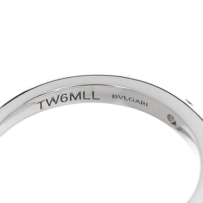 Bulgari Platinum Diamond Fedi Wedding Band Ring 45 3.5 5 of 6