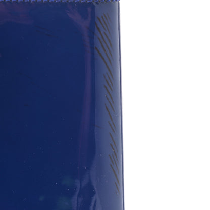 Saint Laurent Patent Calfskin Monogram Large Belle De Jour Clutch Royal Blue 9 of 12