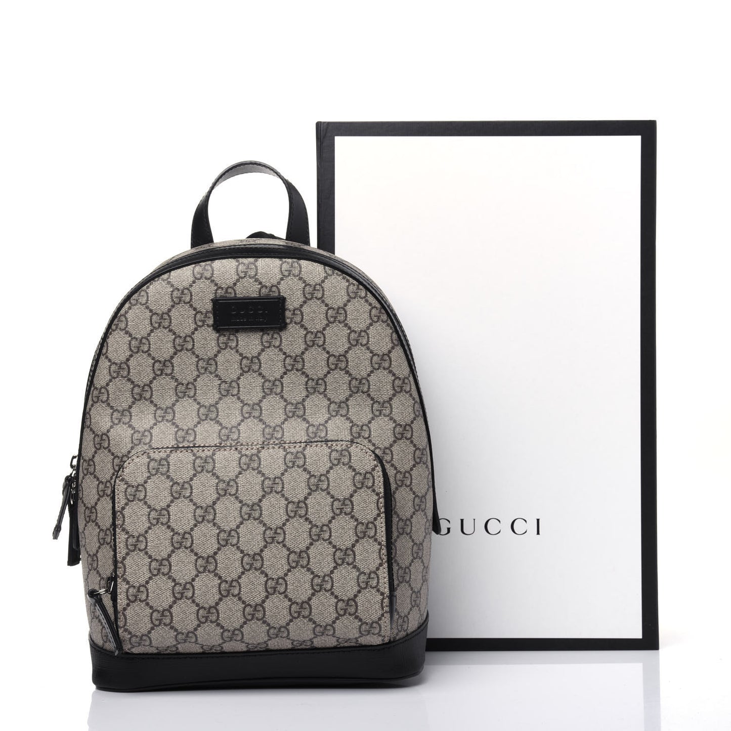 GG Supreme Monogram Small Eden Day Backpack Black