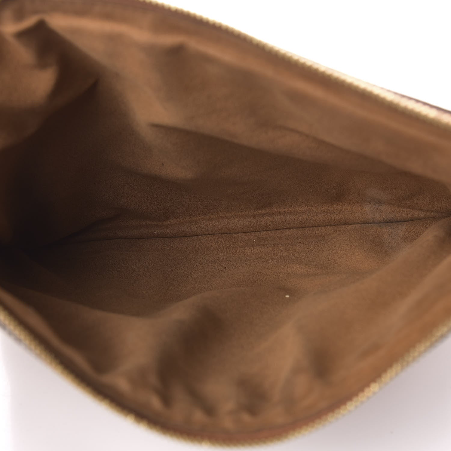 MCM Visetos Liz Shopper Tote Pouch Cognac 5 of 12