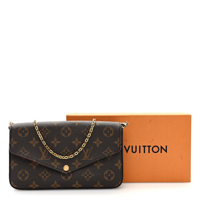 Louis Vuitton Monogram Pochette Felicie Chain Wallet Fuchsia 11 of 11