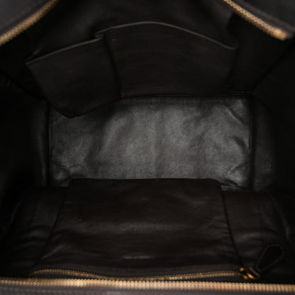 Celine Leopard Pony Hair Mini Luggage Black 5 of 12