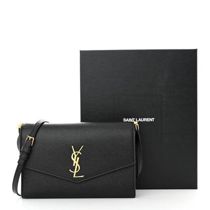 Saint Laurent Grain De Poudre Mini Uptown Crossbody Bag Black 3 of 12