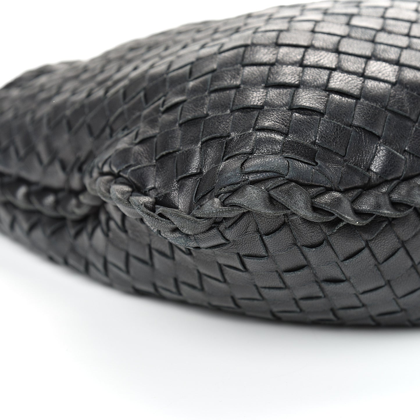 Nappa Intrecciato Medium Veneta Hobo Black