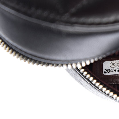 Chanel Lambskin Quilted Round Clutch With Chain Black 6 of 7
