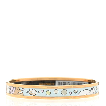 Hermes Enamel Printed Narrow Dans les Nuages Bracelet 65 Multicolor 3 of 6