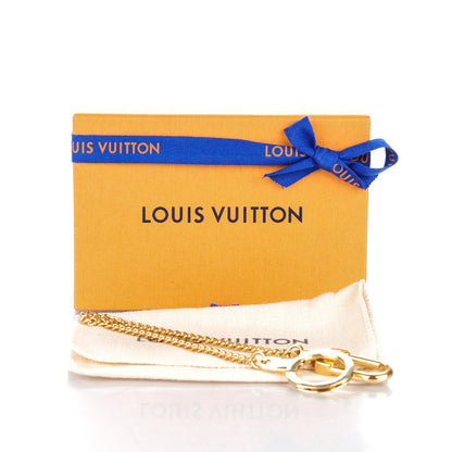 Louis Vuitton Metal Pochette Extender Key Ring Chain Gold 4 of 4