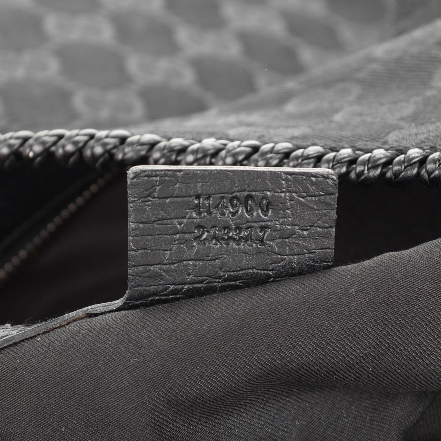 Gucci Monogram Large Horsebit Chain Hobo Black 7 of 7