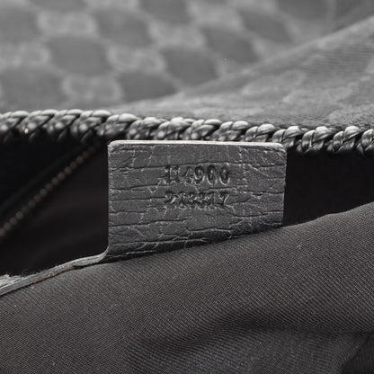 Gucci Monogram Large Horsebit Chain Hobo Black 7 of 7