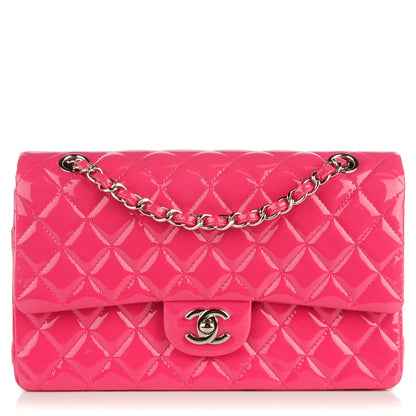 Chanel Patent Quilted Medium Double Flap Fuchsia 1 of 7