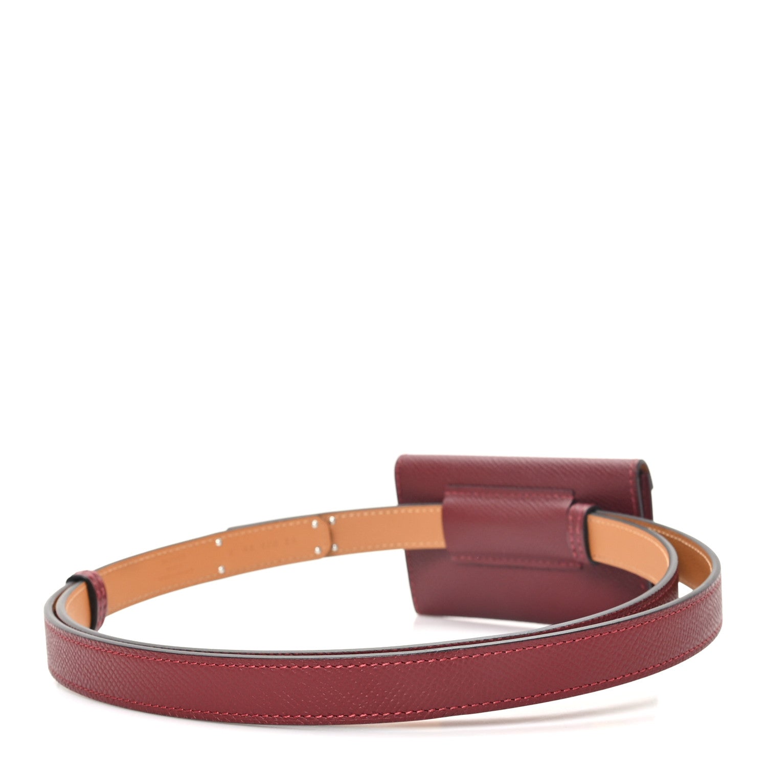 Hermes Epsom Kelly Pocket Belt Rouge H 2 of 6