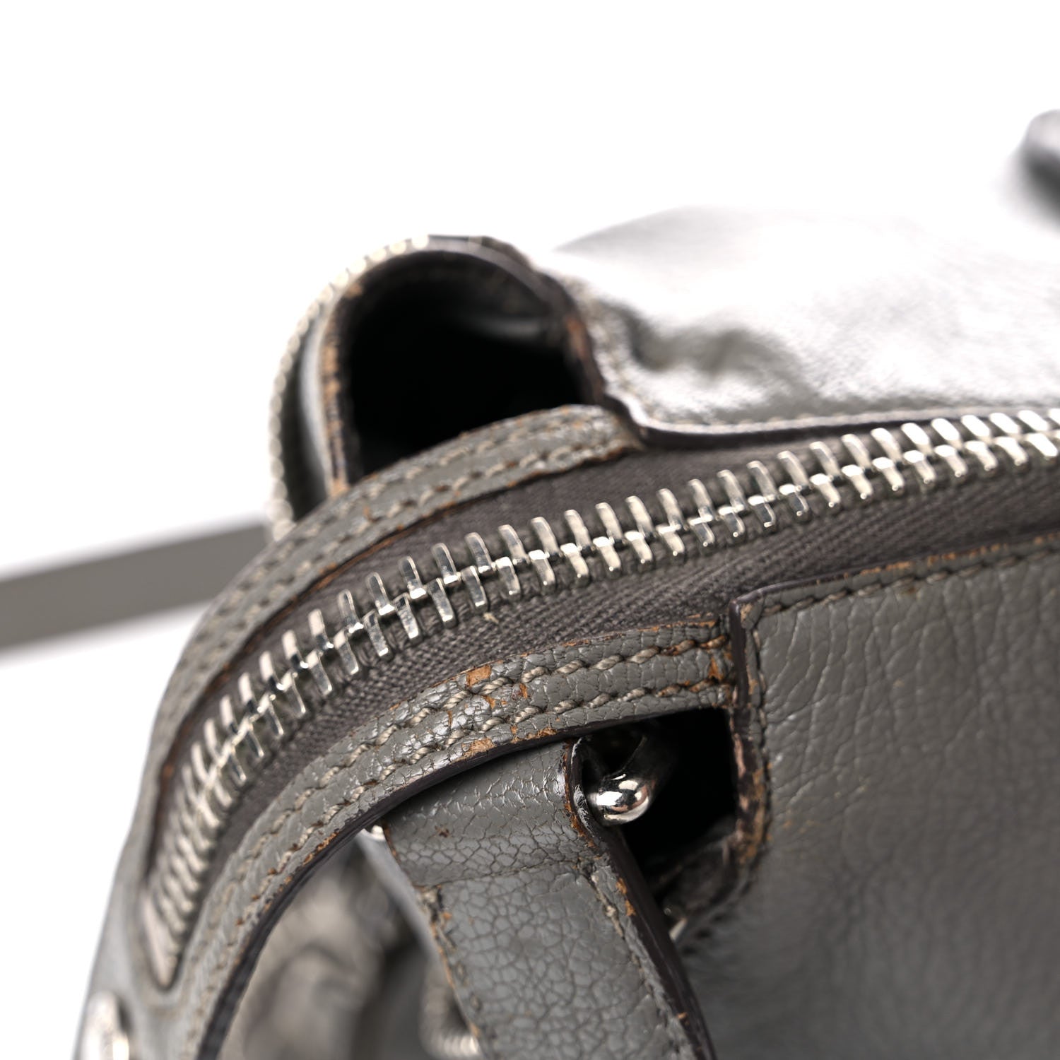 Miu Miu Goatskin Madras Zip Tote Pomice 22 of 28