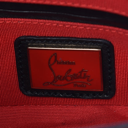 Christian Louboutin Calfskin Heart Sweety Charity Crossbody Bag Black Red 8 of 10