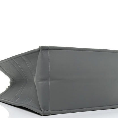 Christian Dior Calfskin Embossed Medium Book Tote Grey Stone 8 of 9