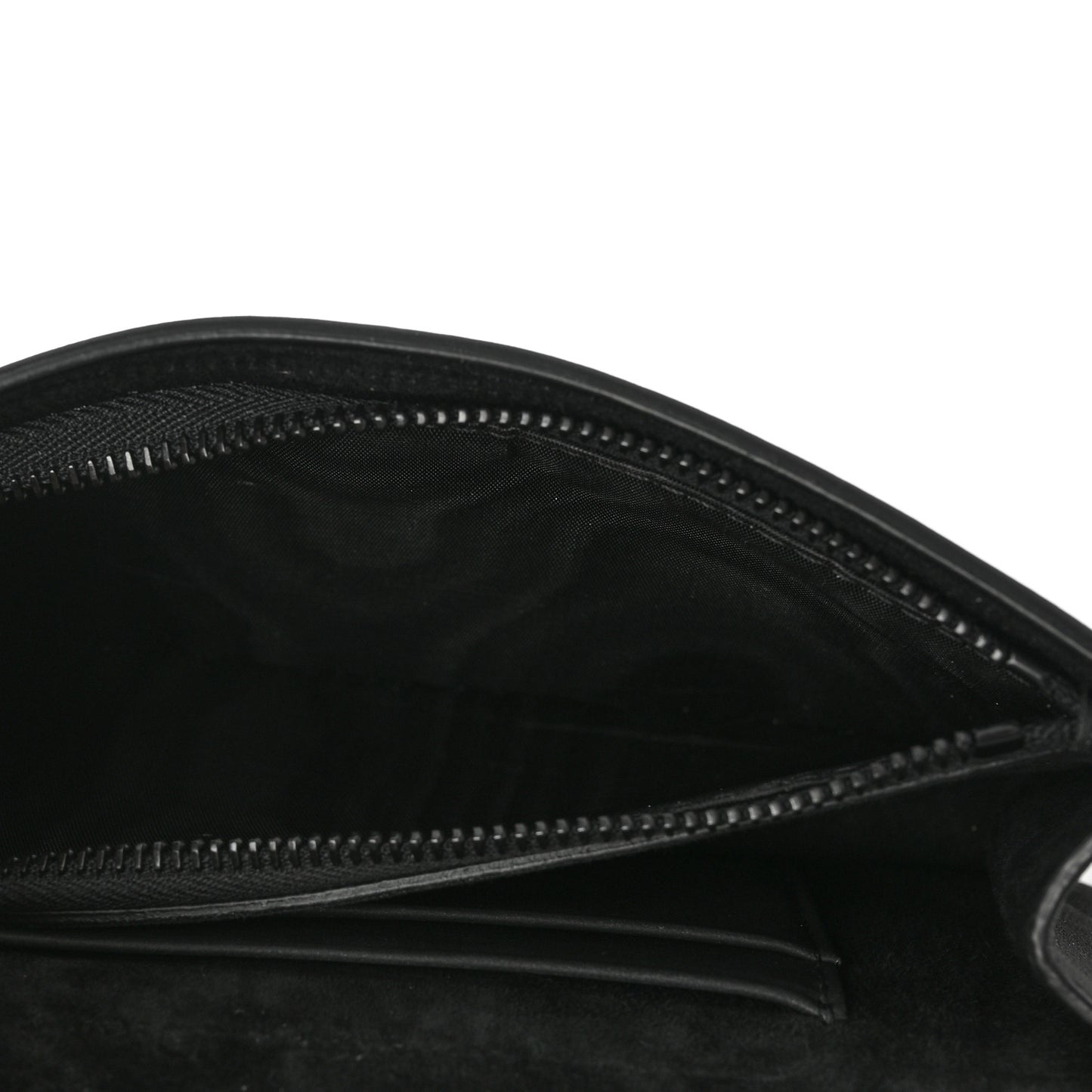 Ultra Matte Calfskin Saddle Belt Bag Black