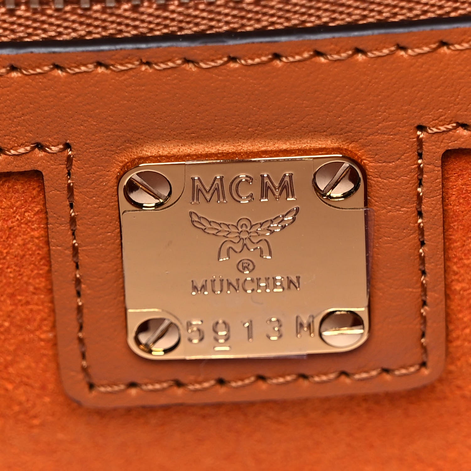 MCM Visetos Large Munich Tote Cognac 6 of 9