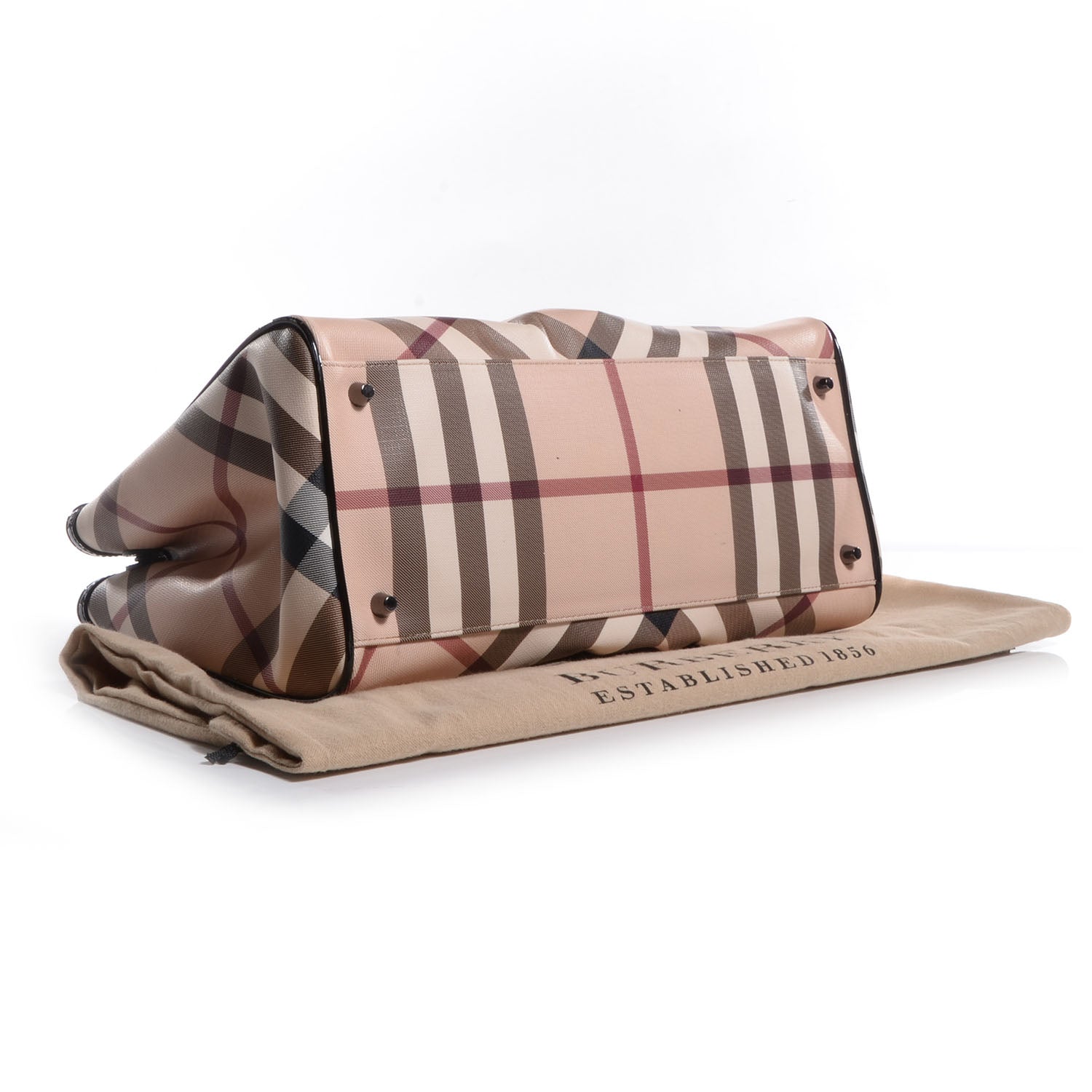 Burberry Nova Check Medium Melbury Tote Black 4 of 9