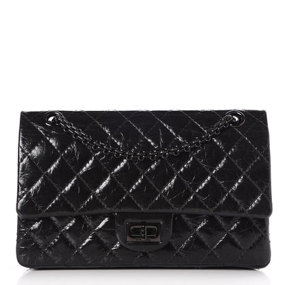 Chanel Glazed Calfskin Quilted 2.55 Reissue 225 Flap Black 1 of 9