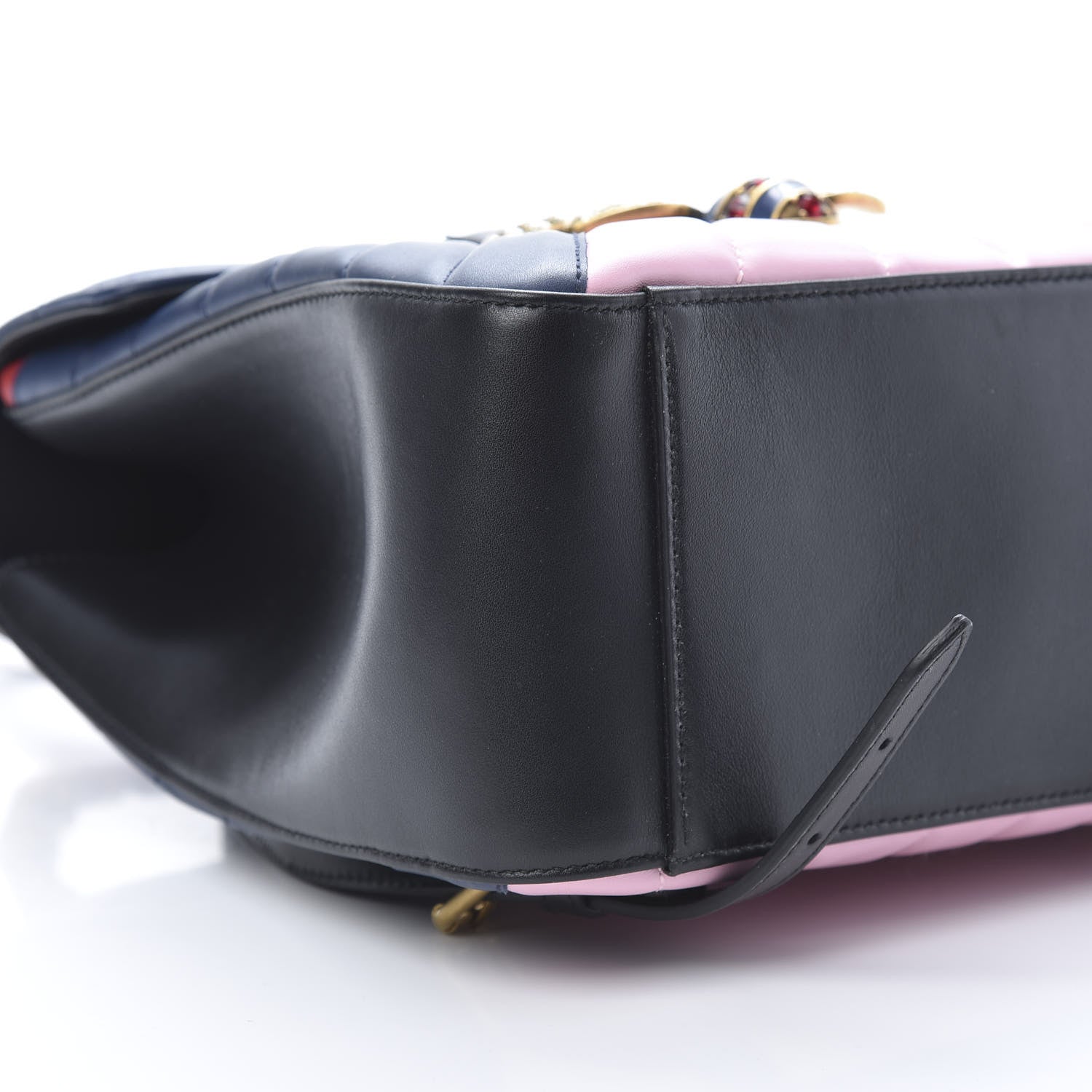 Gucci Calfskin Bamboo Trapuntata Queen Margaret Backpack Blue Agata Hibiscus Red Mystic White Sugar Pink 8 of 9
